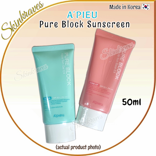 A'PIEU Pure Block Aqua Sun Gel Essence / Tone Up