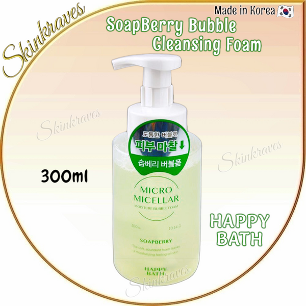 Happy Bath Micro Micellar Moisture Bubble Foam (Soapberry)